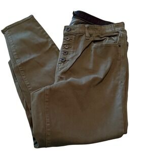 Torrid Olive Green Sky High Skinny with Button Fly Sz 18R Stretch Comfort‎